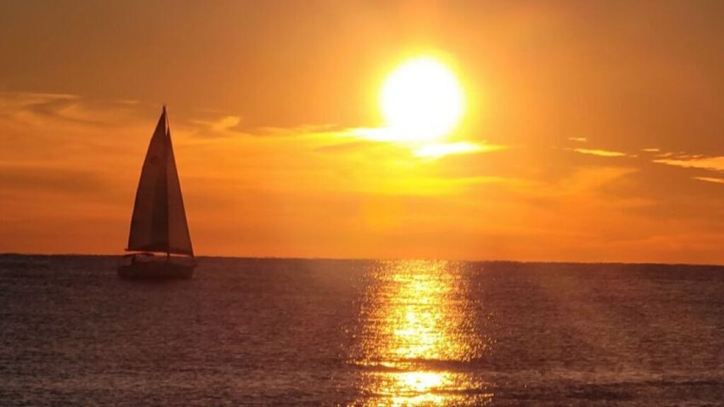 Luxury sailing charter by East Pass Sailing with panoramic Gulf Coast views.